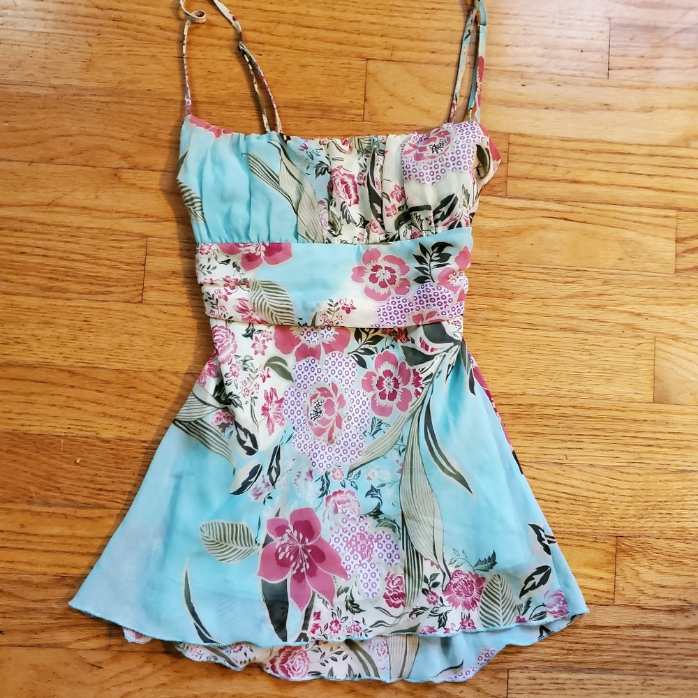 Forever 21 floral spaghetti strap shirt
